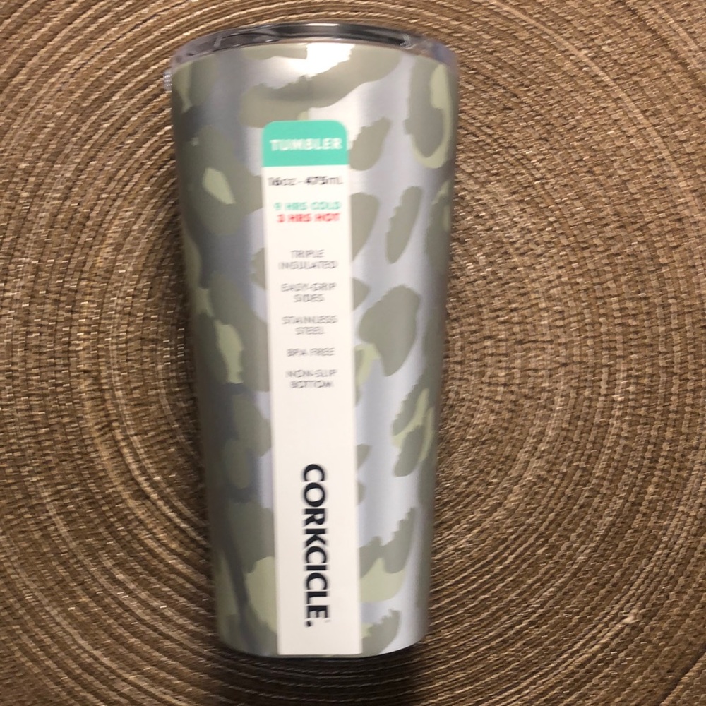 Corkcicle Snow Leopard Tumbler 16oz